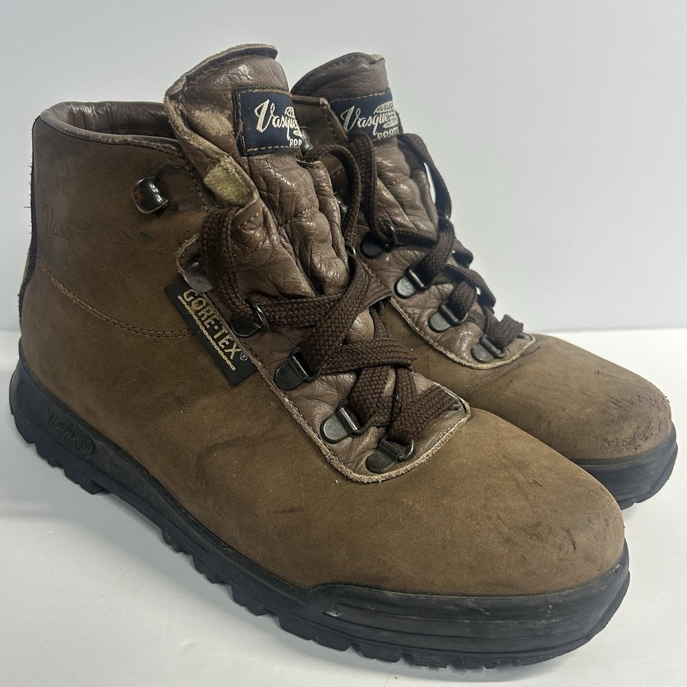 Vasque Hiking Boots Brown Womens Size 7.5M Gore-Tex Leather Vintage Gorpcore